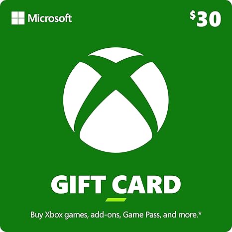 $30 Xbox Gift Card [Digital Code]