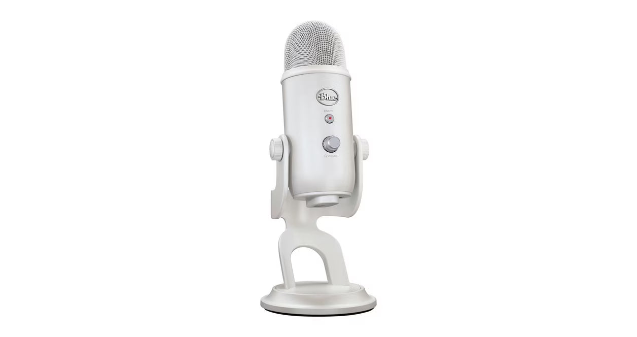 Blue Microphone Yeti Aurora Collection USB Microphone White Mist