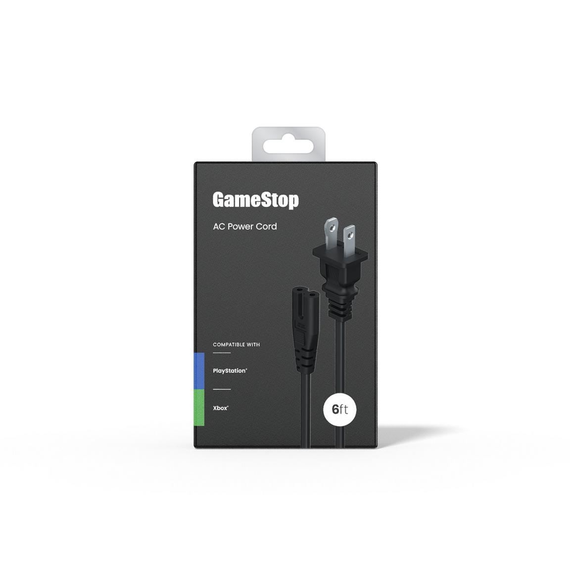 GameStop Universal 6ft AC Power Cord for PlayStation 4, PlayStation 5, Xbox One, and Xbox Series X