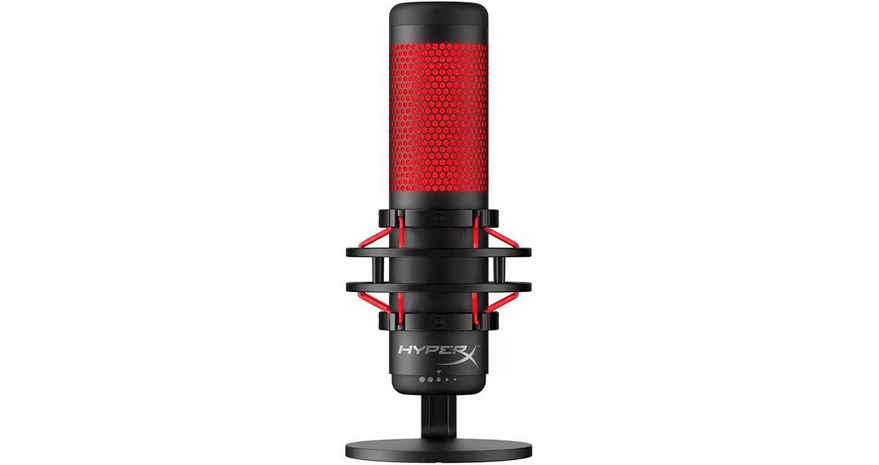 HyperX QuadCast Red and Black Microphone