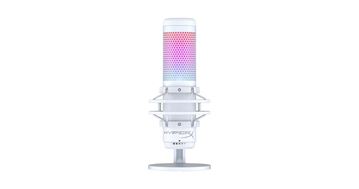 HyperX Quadcast S White RGB USB Condenser Microphone